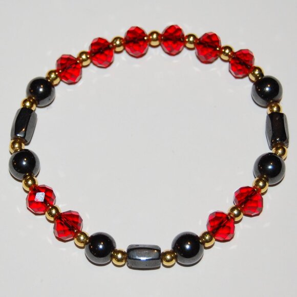 2 Pcs,Necklace,Bracelet,Magnetic Necklace,Magnetic Bracelet,Glass,Magnetic Beads - Picture 4 of 4